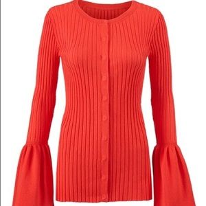 NWT Cabi Spring 18 Trumpet Cardigan size S